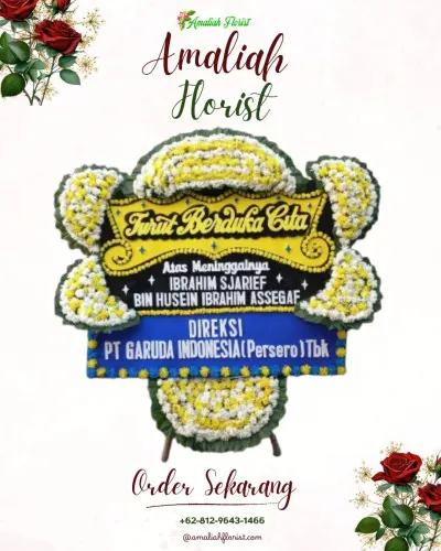 Papan Bunga Duka di Cokrodiningratan